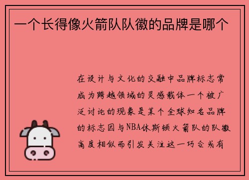 一个长得像火箭队队徽的品牌是哪个
